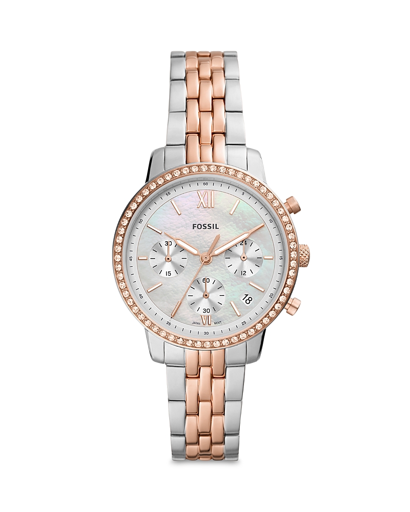 Fossil Women Neutra Watch In White/rose Gold