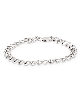 Bloomingdale's - Sterling Silver Small Parallel Curb Chain Bracelet - 100% Exclusive