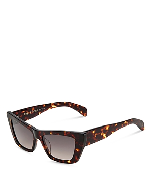 Rag & Bone 53mm Cat Eye Sunglasses In Havana/brown Gradient