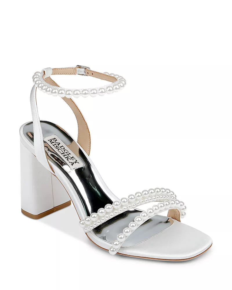 Badgley Mischka Women's Feisty Ankle Strap High Heel Sandals