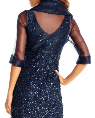 Organza Tie Front Wrap Jacket