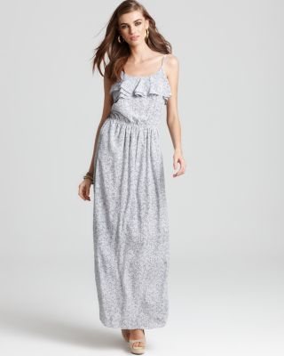 bcbgeneration ruffle maxi dress