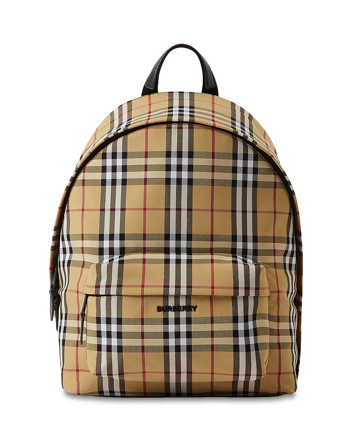 Burberry Check Backpack | Bloomingdale's