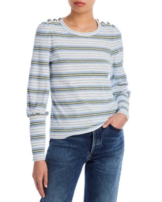 Veronica Beard Meg Striped Tee Bloomingdale's