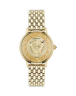 Shop Versace Medusa Alchemy Watch, 38mm In Gold