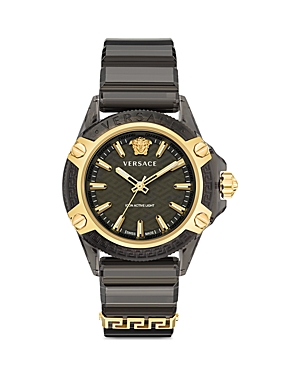 Shop Versace Icon Active Watch, 42mm In Black