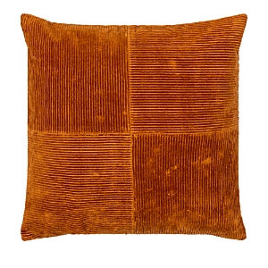 Surya Corduroy Quarters Decorative Pillow, 20 X 20 In Red