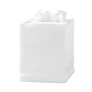 Matouk Lowell Tissue Box Cover In White
