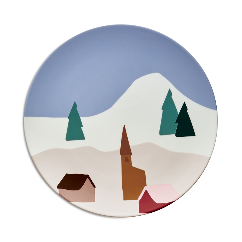 Degrenne Paris Destination Montagne Round Plates, Set Of 6 In Multi