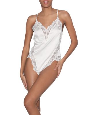 Fleur du Mal Venus Lace Trim Teddy
