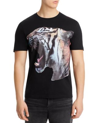 HUGO - Digre Short Sleeve Crewneck Tiger Graphic Tee