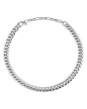 David Yurman - Sterling Silver Sculpted Cable Collar Necklace, 14.5-16"