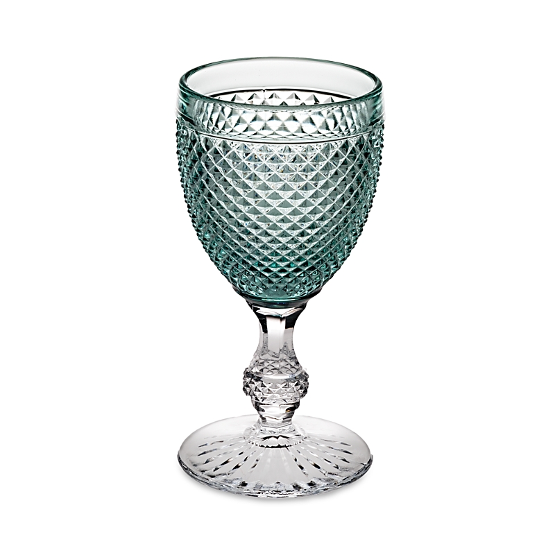 Vista Alegre Bicos Bicolor Goblet With Mint Top, Set Of 4 In Multi