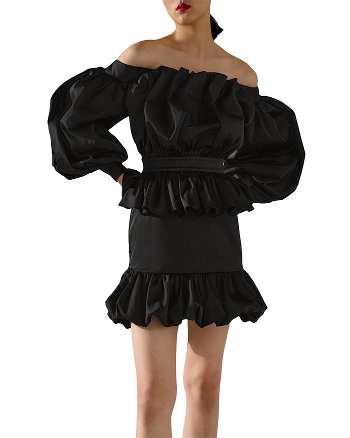 Karl lagerfeld ruffle dress outlet