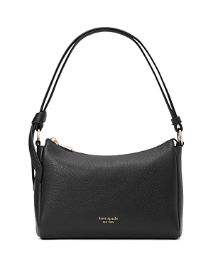 Kate Spade New York Knott Pebbled Leather Medium Shoulder Bag In Black