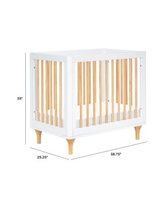 Lolly 4 in 1 Convertible Mini Crib and Twin Bed with Toddler Bed Conversion Kit