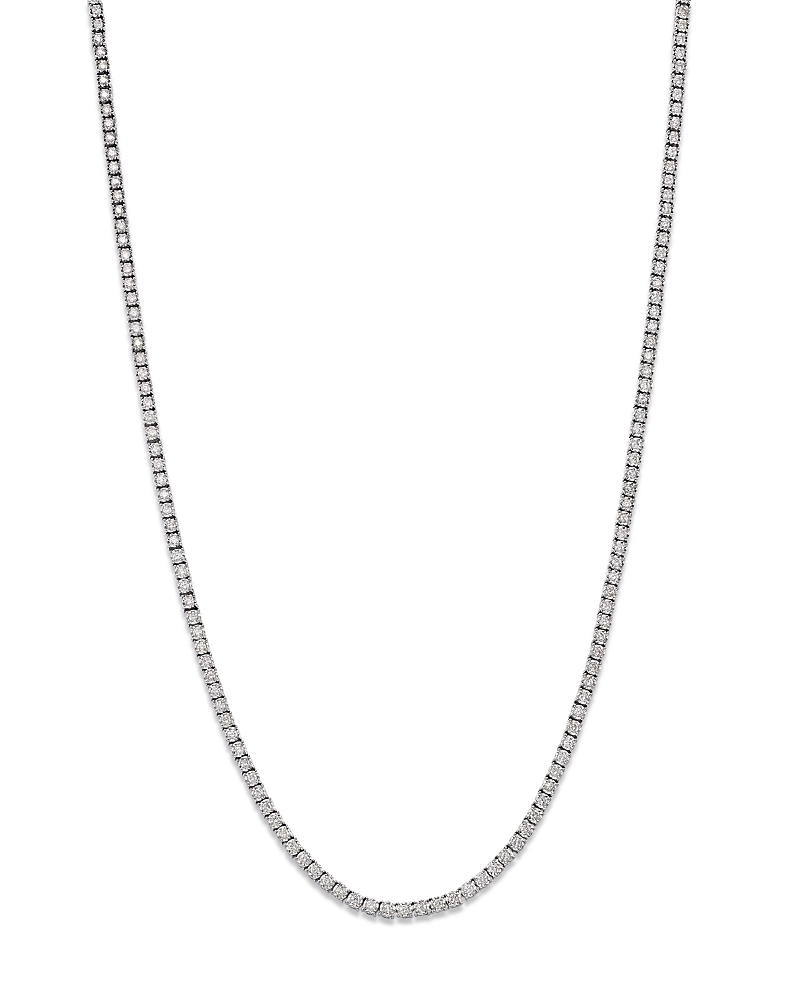 Bloomingdale's Fine Collection Diamond Classic Tennis Necklace in 14K White Gold, 3.0 ct. t. w