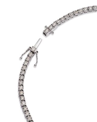 Diamond Classic Tennis Necklace in 14K White Gold, 3.0 ct. t.w 