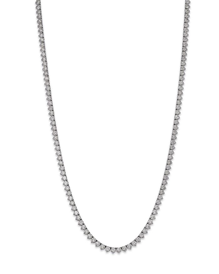 Bloomingdale's - Diamond Tennis Necklace in 14K White Gold, 15.0 ct. t.w. - 100% Exclusive