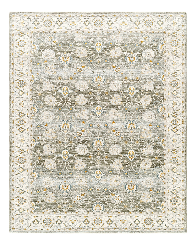 Surya Dresden Dre-2312 Runner Area Rug, 2'7 X 7'3 In Olive/ivory