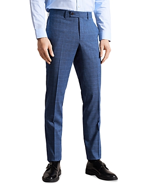 Ted Baker Dryden Navy Check Suit Trousers