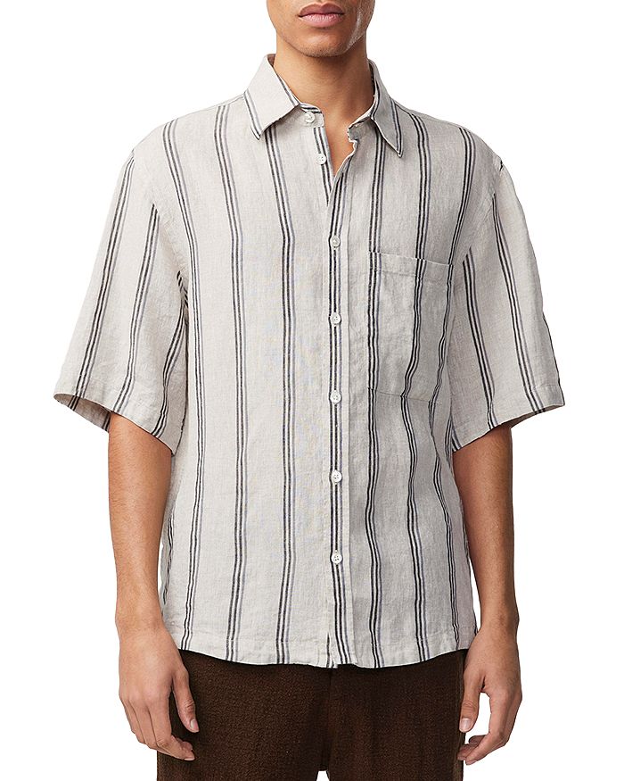 NN07 - Hans Linen Short Sleeve Relaxed Fit Shirt