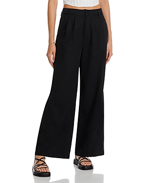Madewell Harlow Wide Leg Pants In True Black