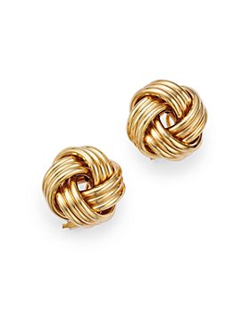 Bloomingdale's - Love Knot Stud Earrings in 14K Yellow Gold - 100% Exclusive