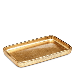 Labrazel Ava Gold Tone Amenity Tray In Gold Leaf