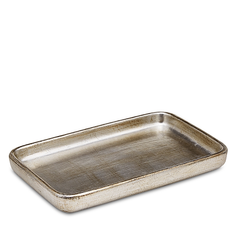 Labrazel Ava Gold Tone Amenity Tray In Silver Leaf