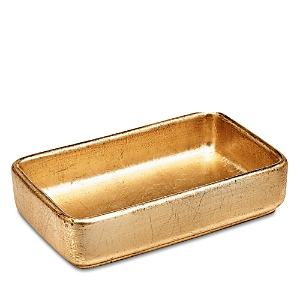 Labrazel Ava Gold Tone Towel Tray In Gold Leaf