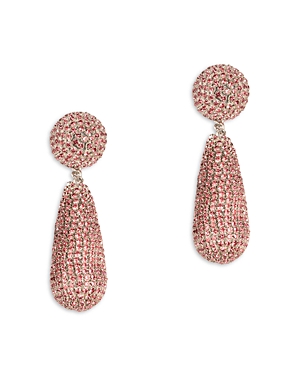 Emely Crystal Drop Earrings in Gold Tone