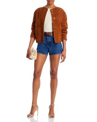 Parker High Rise Denim Shorts in Enamour