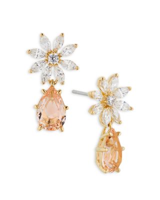 Nadri Wildflower Petal Drop Earrings in 18K Gold Plated