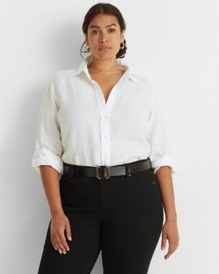 Plus Linen Shirt