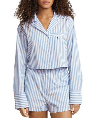 Cropped Shirt & Boxer Sleep Set