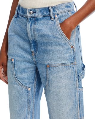 alexanderwang EZ Slouch High Rise Carpenter Jeans in Classic Light