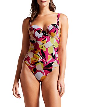 Ted Baker - Zayly Button Trim One Piece Swimsuit