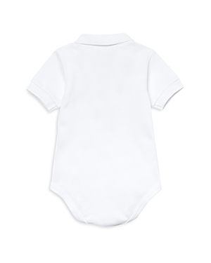 Shop Lacoste Boys' Polo Collar Bodysuit - Baby In White