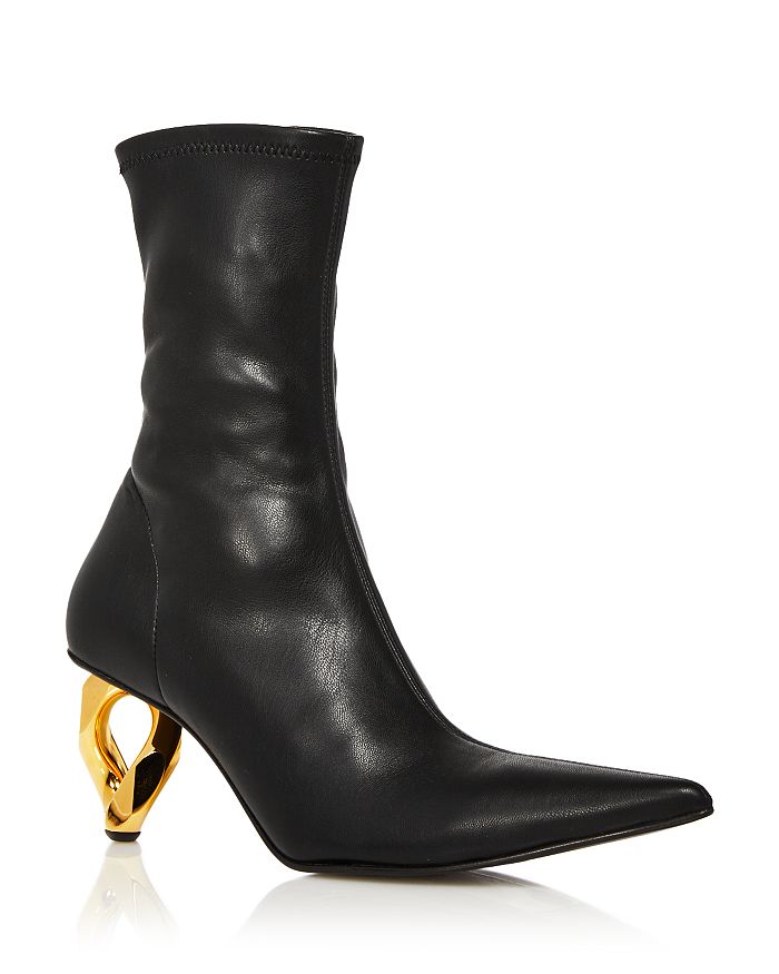 JW Anderson Women's Pointed Toe Chain Heel Boots | Bloomingdale's