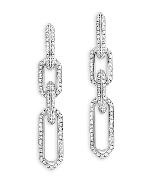 Bloomingdale's Diamond Link Drop Earrings In 14k White Gold, 1.10 Ct. T.w. - 100% Exclusive
