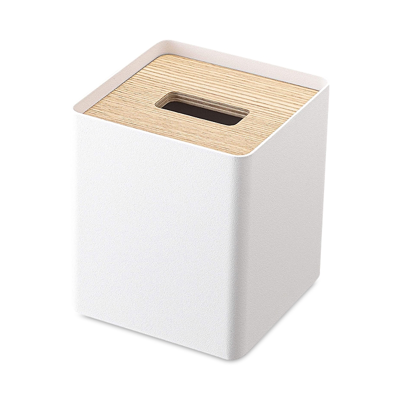 Yamazaki Rin Square Tissue Case In Beige/khaki