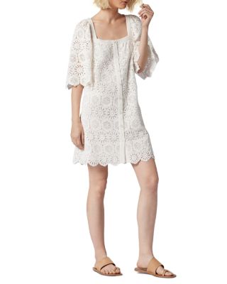 chinese dress ladies Joie Paxti Crochet Lace Mini Dress  White Chocolate Couture