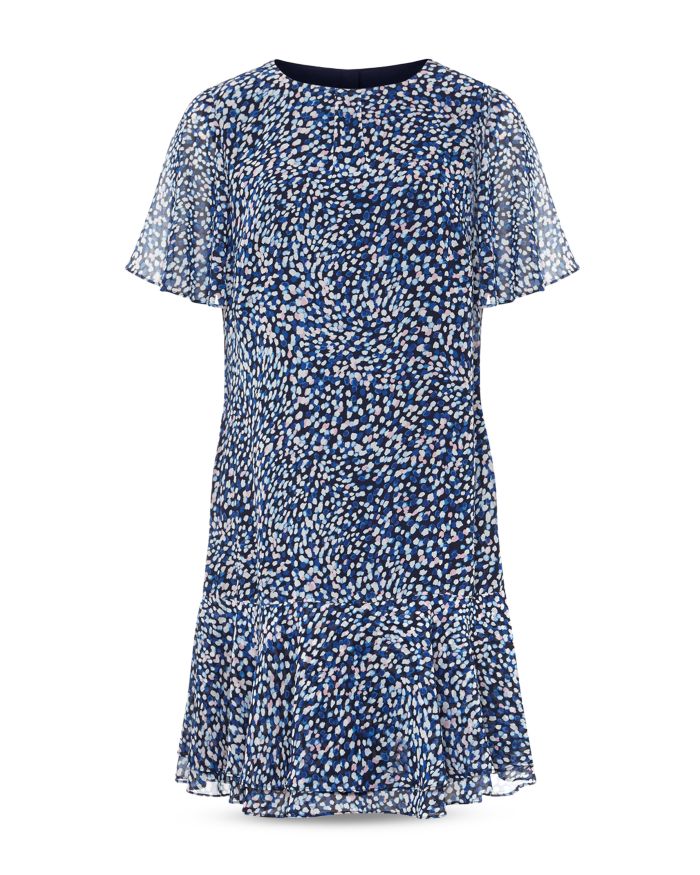 Sadie Printed Flounce Hem Dress