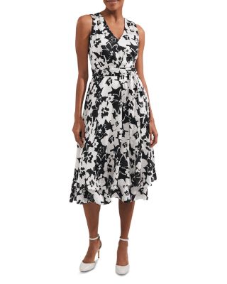 Viola Floral Belted Midi Dress