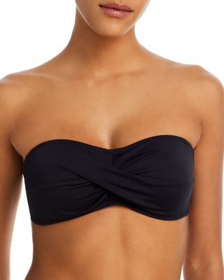 Pearl Twist Bandeau Bikini Top & Pearl Shirred Hipster Bottom