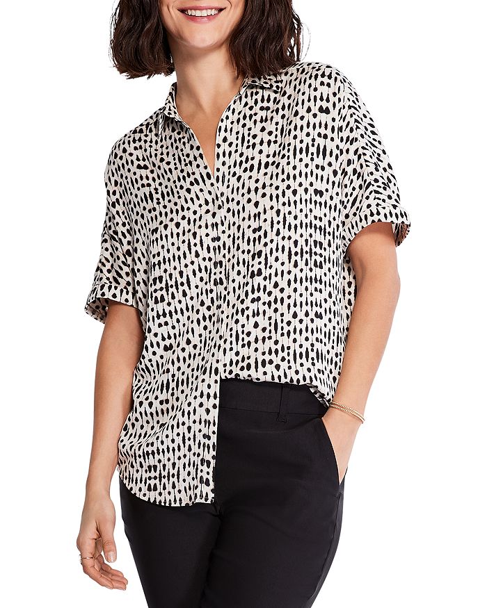 NIC+ZOE NIC+ZOE Petites Short Sleeve Shirt Bloomingdale's
