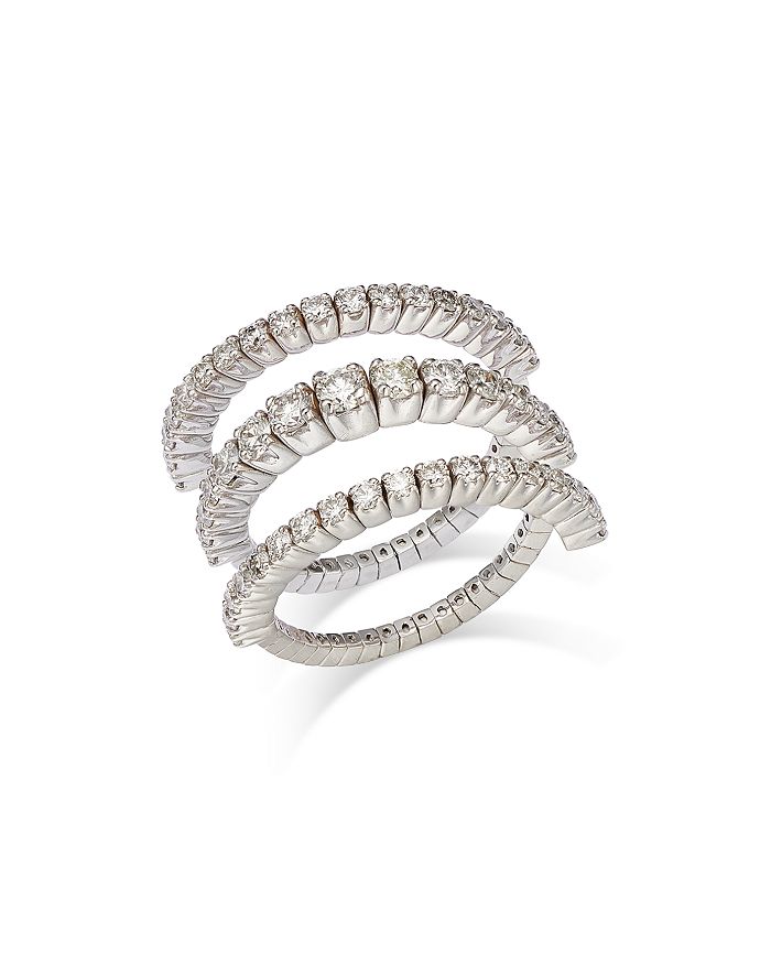 Bloomingdale's Diamond Wrap Ring in 14K White Gold, 1.50 ct. t.w. 100