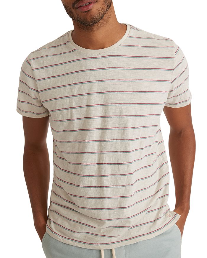 Marine Layer Slub Striped Crewneck Tee | Bloomingdale's
