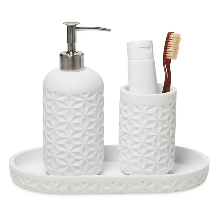Roselli Quilted 3 Pc. Bathroom Set Bloomingdale's